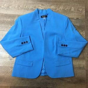 Women’a Bright Blue Nine West Hook Front Blazer 10